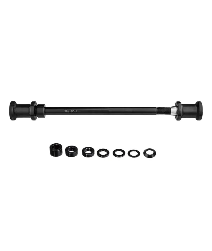 TOPEAK KIT ASSE passante journey trail tx axle kit p-15 180mm al-7075 cnc, con filettatura m12 x p1.5mm e kit spessori incluso Occasione