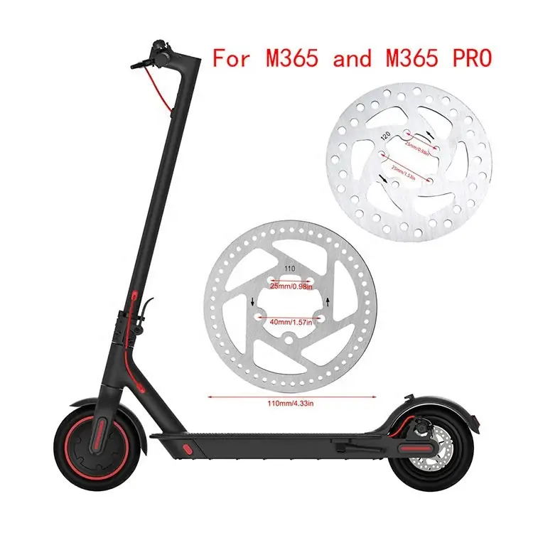 Offerta Lampo Disco freno 110mm 5 Fori in acciaio INOX per monopattino elettrico XIAOMI Mijia M365