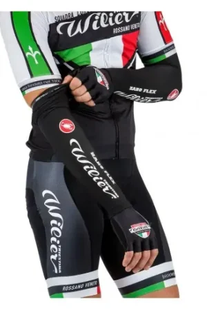 Manicotti ciclismo WILIER in Nanoflex idrorepellente Offerta Lampo