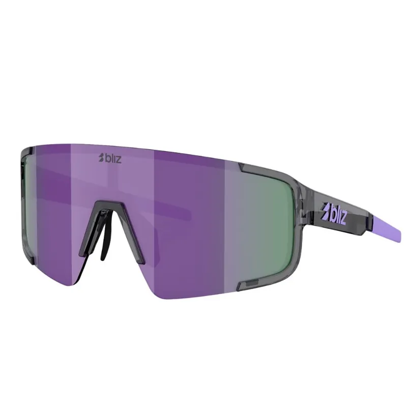 Occhiali Bliz P003 piccoli in cristallo nero/grigio con viola Esclusivo