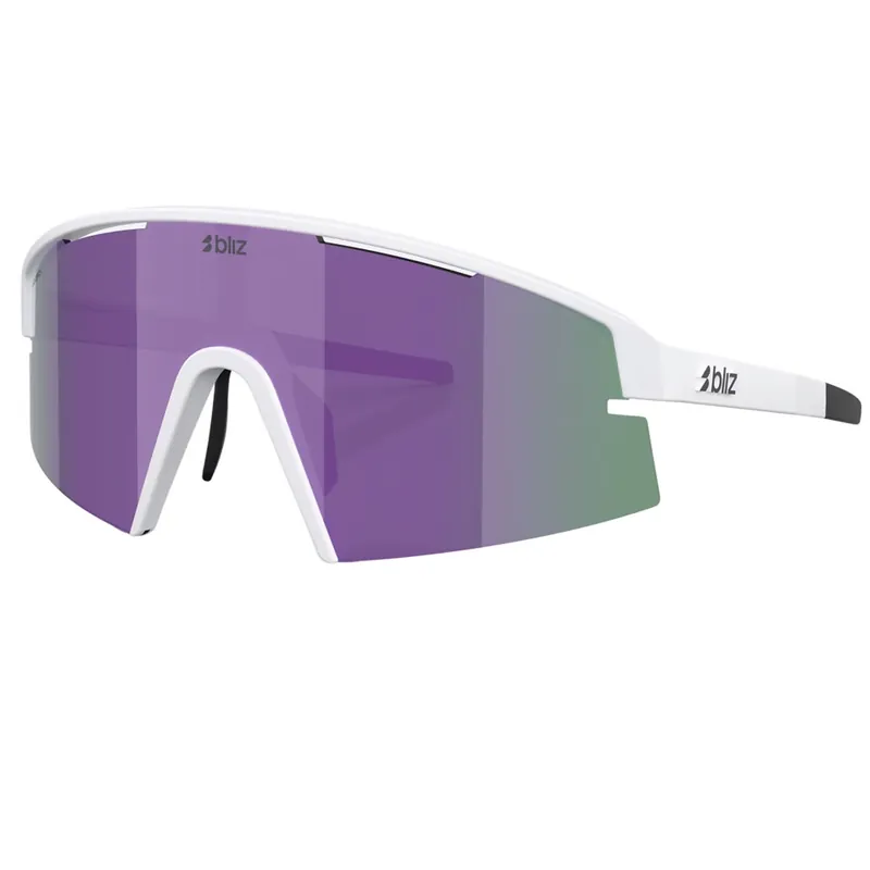 Occhiali da vista Bliz P006S bianco opaco/fumè con Mirror viola Vendita Finale
