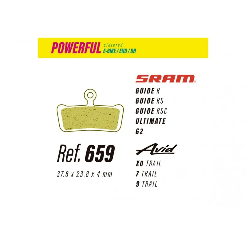 Pastillas Less Potenti Sram guide-ultimate-g2 / Avid x0-7-9 Scelto Dai Clienti